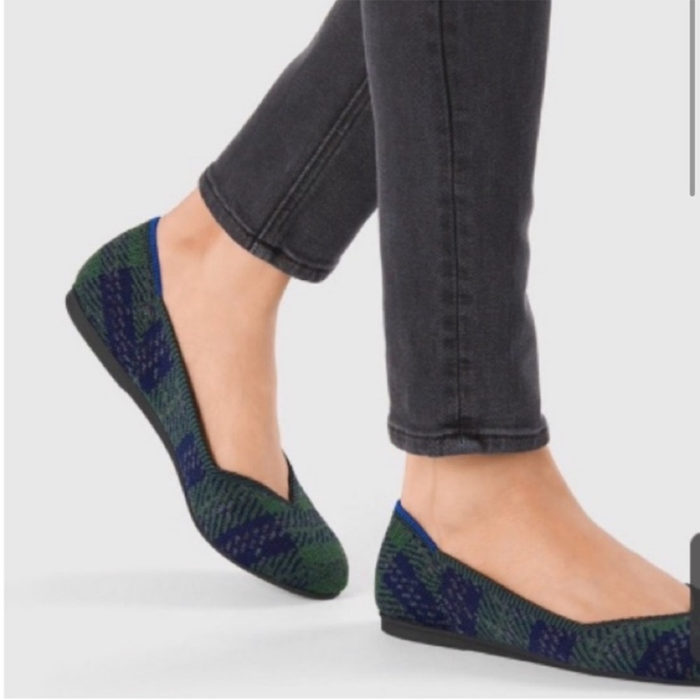 Rothy’s The Flat Forest Pine Plaid Tart